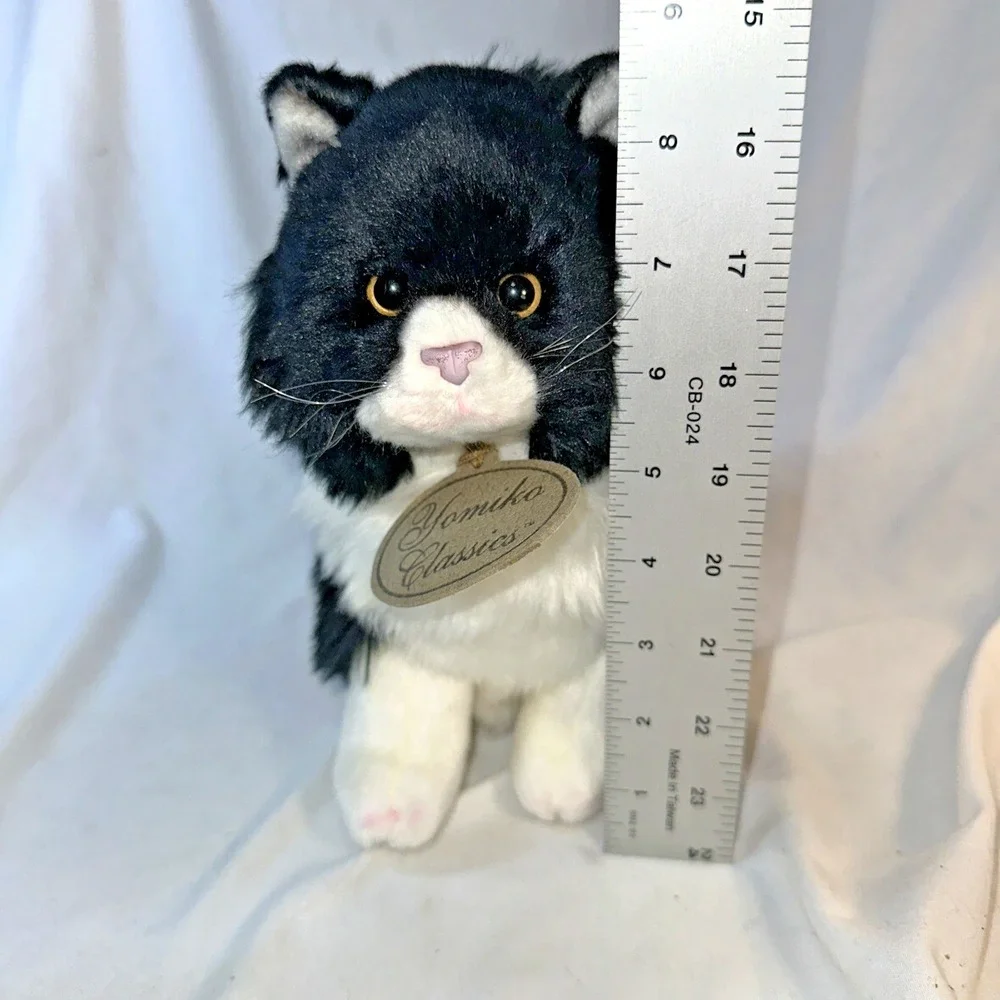 VTG Russ Berrie Yomiko Classic Calico Tuxedo Cat Plush Toy #35652 NOS